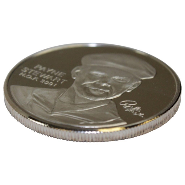 Payne Stewart Commemorative PGA Golf Hall Of Fame Medal .999 Fine Silver 