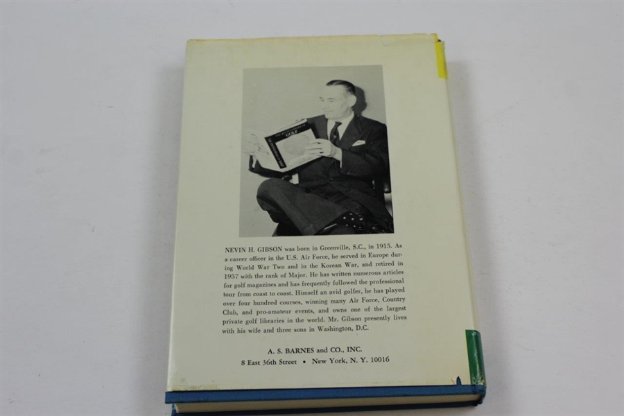 Walter Hagen's Personal 'Encyclopedia of Golf' Personalized by Author Gibson with Estate Letter