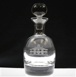 Augusta National Golf Club Clubhouse Logo Glass Decanter with Stopper
