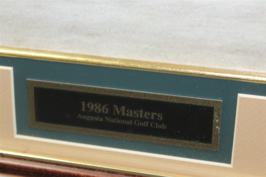 Jack Nicklaus Signed Ltd Ed Deluxe Framed Masters Putt with Scorecards Display #203/500 JSA ALOA