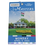 2021 Masters Tournament Monday Ticket #X01803 - Hideki Matsuyama Historic Win!