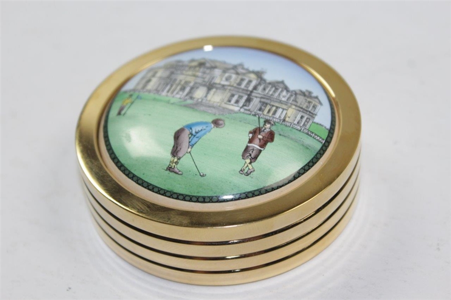 Halycyn Days Enamels R&A Clubhouse Paperweight in Original Box