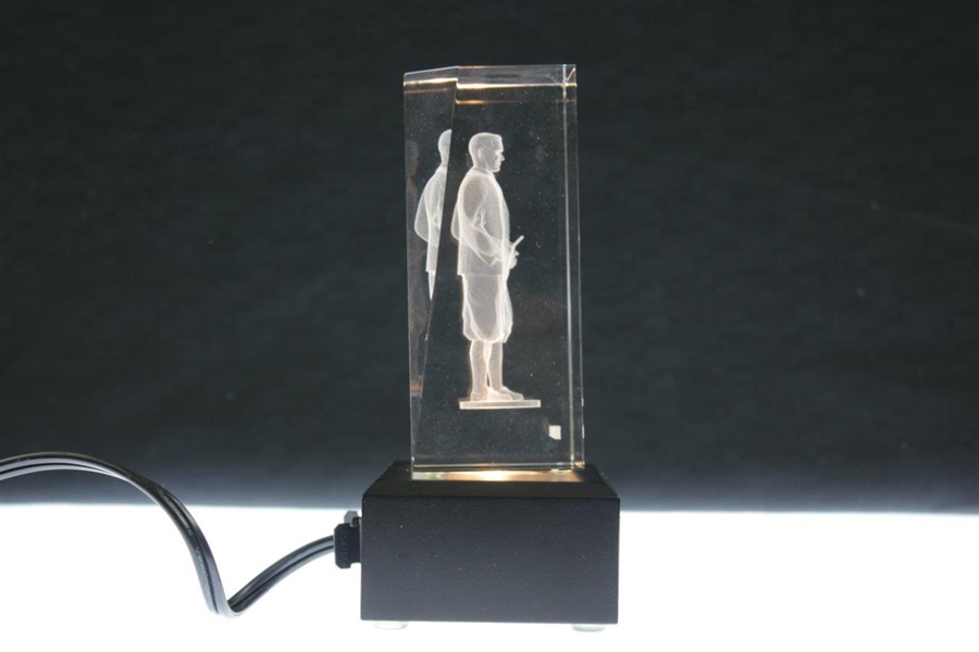 2007 Atlanta Athletic Club The Invitational Flight Runner-Up Glass Bobby Jones Light Display Trophy
