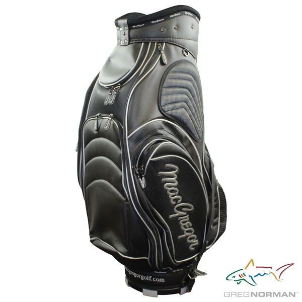 Greg Norman's Personal MacGregor Black with White Lines Full Size Golf Bag