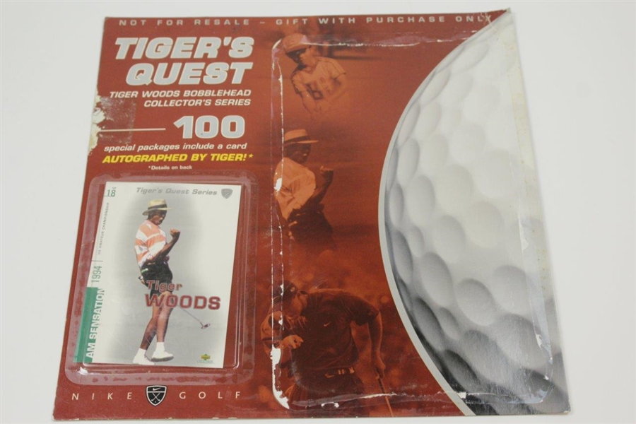Two Tiger Woods Bobbleheads - Tiger's Quest & Tiger Slam Playmaker