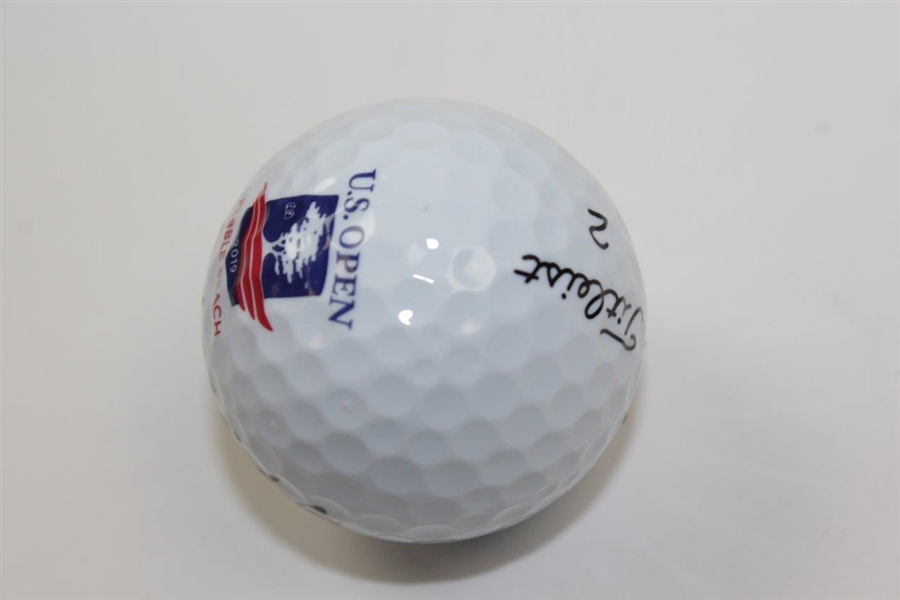 Gary Woodland Signed 2019 US Open at Pebble Beach Logo Golf Ball JSA #QQ24577