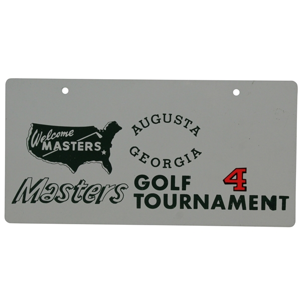 Classic Masters Tournament Courtesy Car License Plate #4