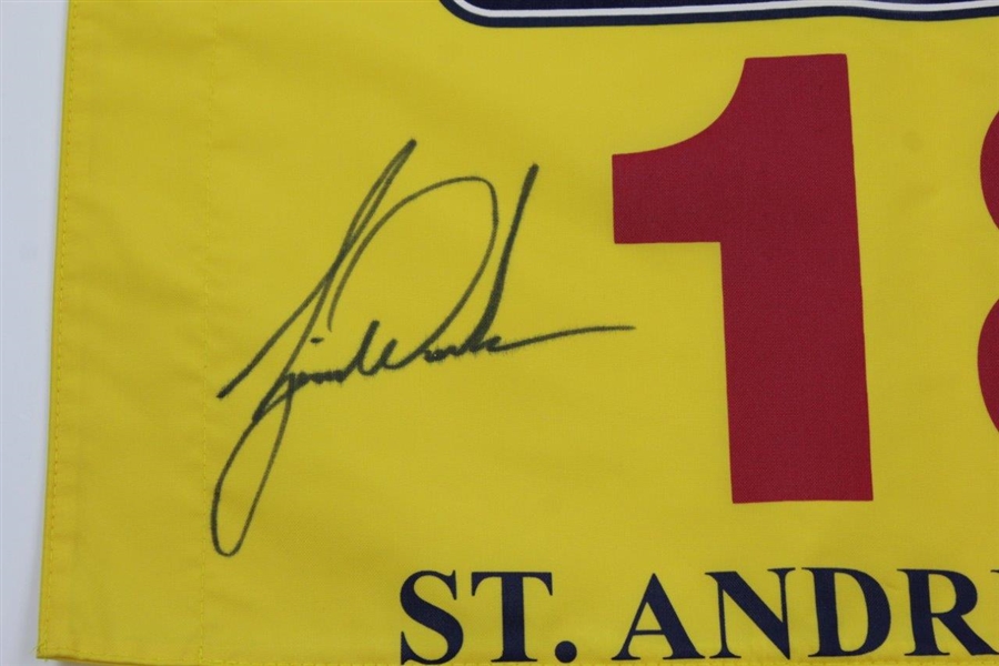 Tiger Woods Signed 2000 OPEN at St. Andrews Flag - Large Signature JSA ALOA