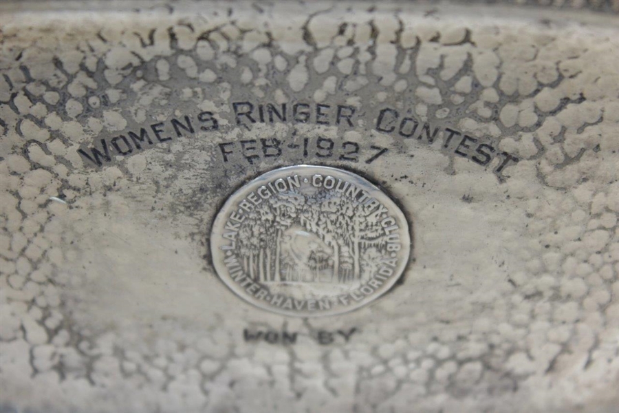 1927 Lake Region CC Winter Haven Florida Women's Ringer Contest Winner Tray