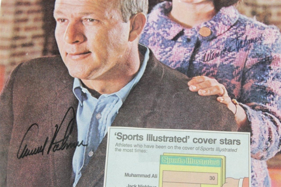 Arnold Palmer & Wife Winnie Palmer Signed 1967 Sports Illustrated Magazine Cover JSA ALOA