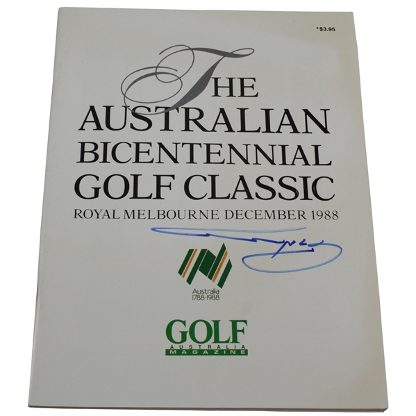 Greg Norman Signed 1988 Australian Bicentennial Golf Classic Program JSA ALOA