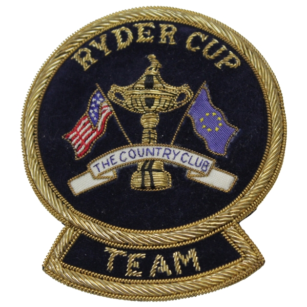 Hal Sutton's 1999 Ryder Cup at The Country Club Brookline USA Member Team Crest