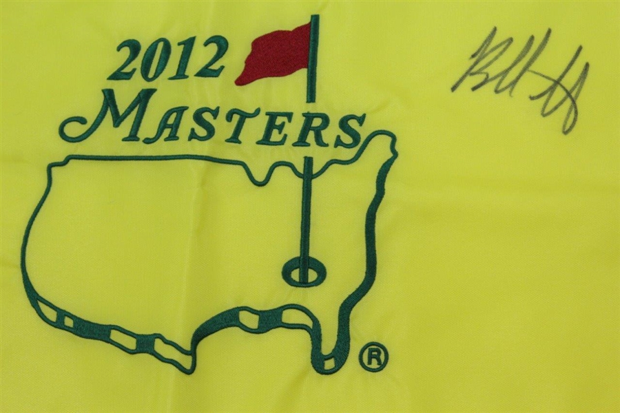Bubba Watson Signed 2012 Masters Embroidered Flag JSA ALOA