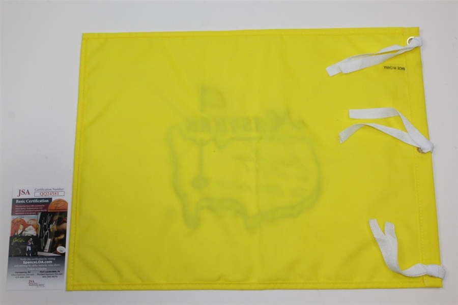 Gary Player Signed Masters Undated Flag with Years Won & 'Black Knight' JSA #QQ24581