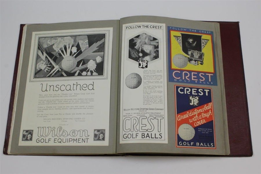 1928 Wilson Athletic Equipment Advertising Perspective Binder w/Golf Content