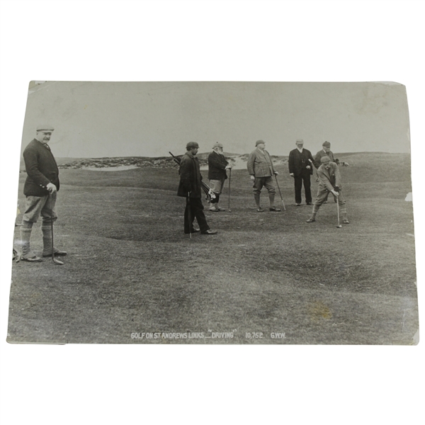 Golf on St. Andrews Links Driving Photo Image - Circa 1895