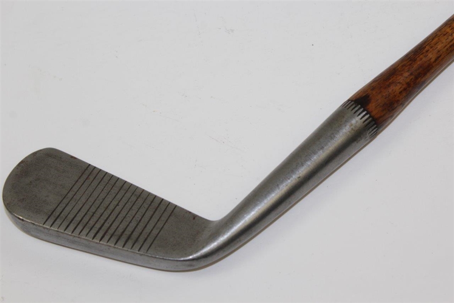 Forgan & Sons Warranted Hand Forged St. Andrews Vertical Lined Face Cleek Iron with Shaft Stamp