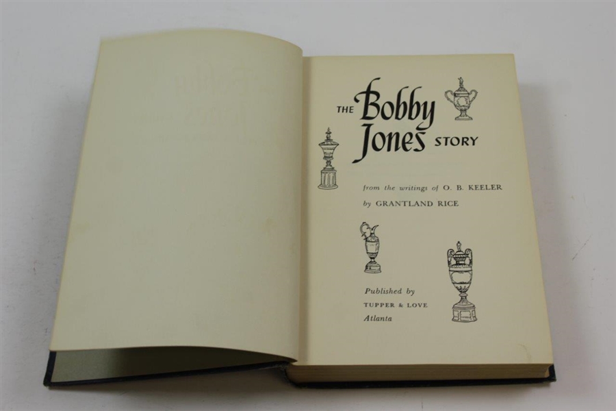 Bobby Jones Signed 1953 'The Bobby Jones Story' Book to Harold Sargent JSA ALOA