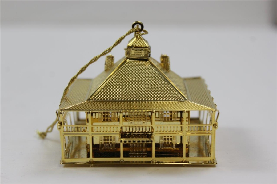 Augusta National 2001 Clubhouse 24K Gold Ornament 