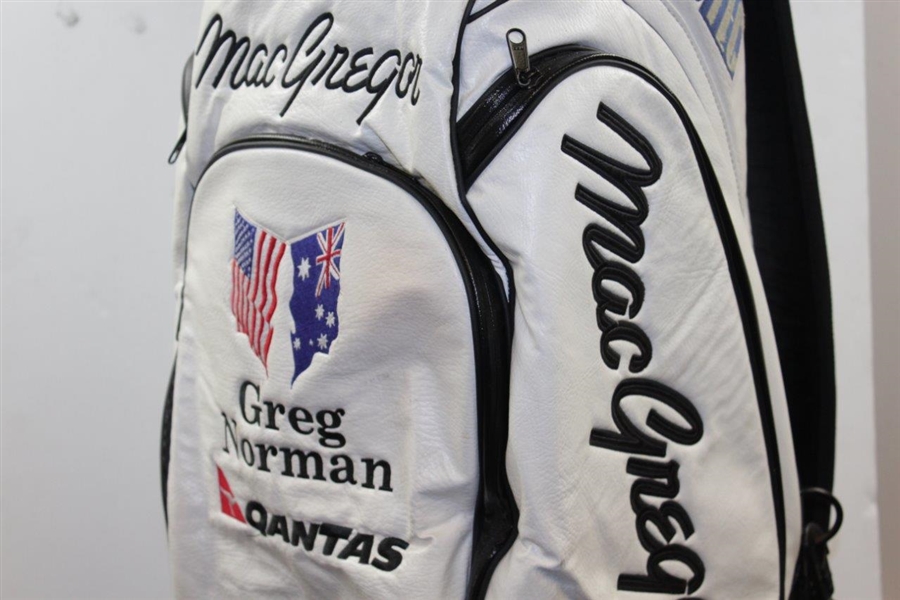 Greg Norman's Personal MacGregor 'Greg Norman' Quantas Shark Logo MacTec Full Size Golf Bag