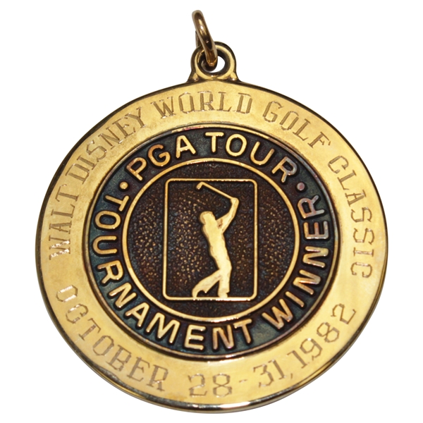 Champion Hal Sutton's 1982 Walt Disney World Golf Classic PGA Tour 10k Winner's Gold Medal