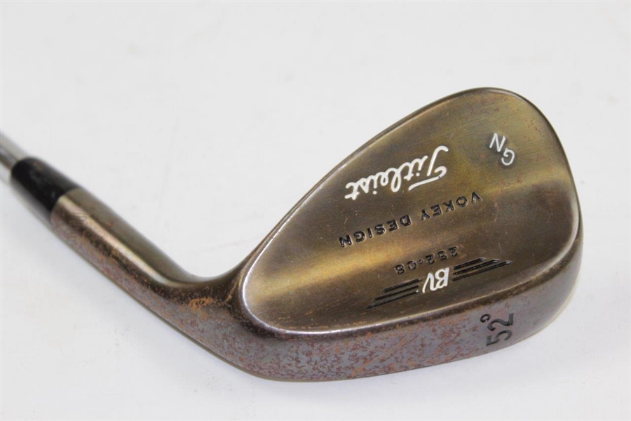 Greg Norman's Personal Used Titleist 252-08 BV Vokey Design 'G.N.' 52 Degree Wedge
