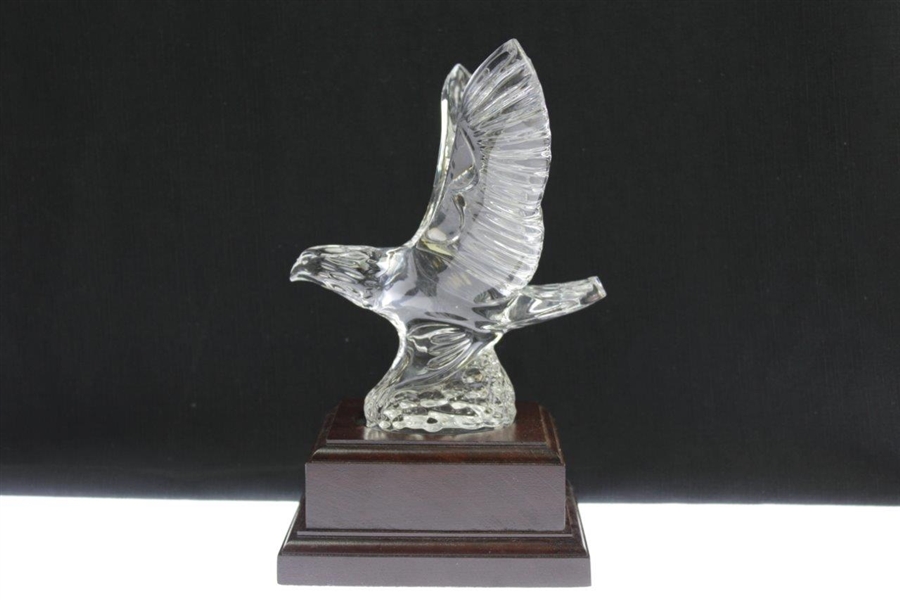 Ray Floyd's 1997 Lexus Challenge Hosted by Ray Floyd Glass Eagle on Plinth Display