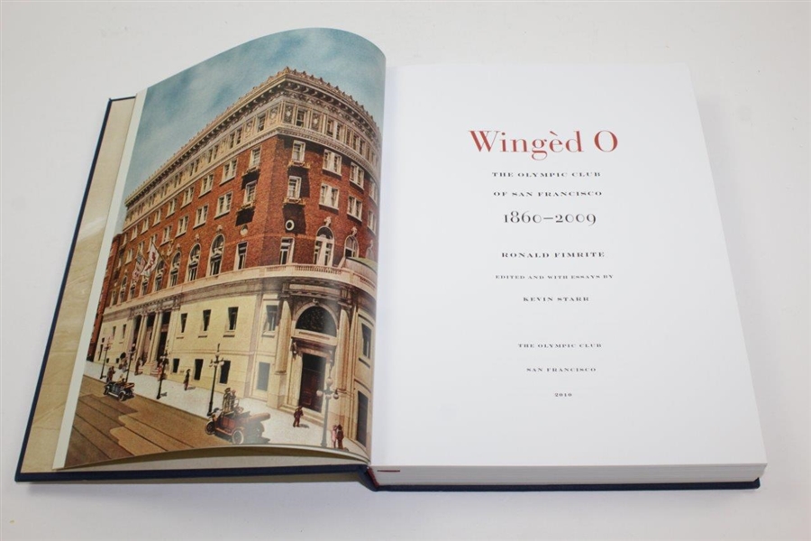 2010 'Winged O The Olympic Club Of San Fransisco' In Slip Case by Ronald Fimrite