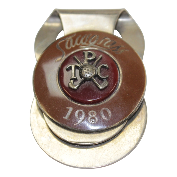 Ed Fiori's 1980 TPC Championship Sawgrass Contestant Badge/Clip/Clip