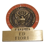 Ed Fioris 2004 US Senior Open Championship Contestant Badge/Clip
