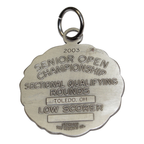 Ed Fiori's 2003 Senior Open Championship Sectional Qualifying Rounds Low Scorer Medal - Toledo, Oh.
