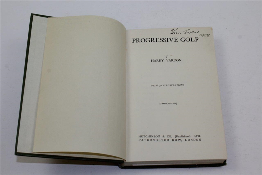1920 'Progressive Golf' Golf Book by Harry Vardon