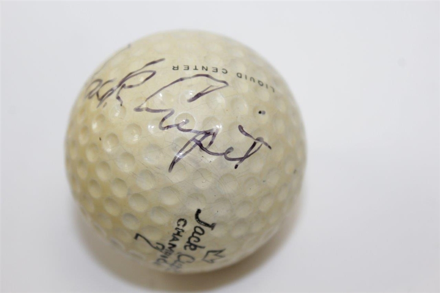 Jack Cupit Signed Personal Champion Model Golf Ball JSA ALOA