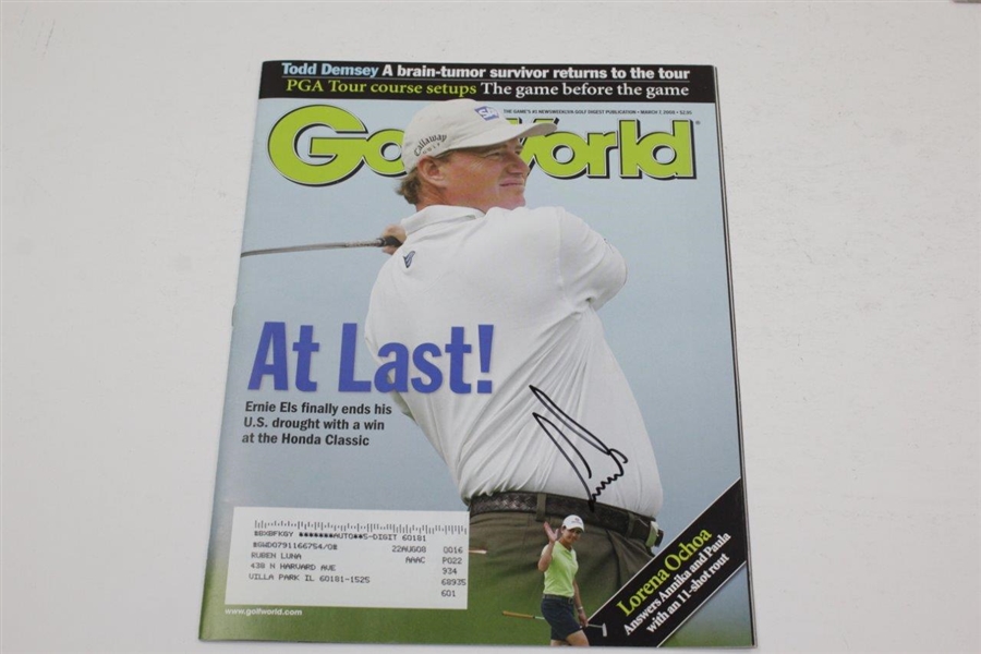 Ernie Els, Inbee Park & Boo Weekly Signed Golf World Magazines JSA ALOA