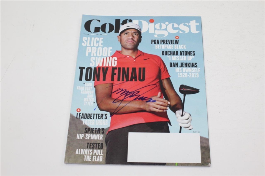 Tony Finau, Keagan Bradley & Morgan Pressel Signed Golf World Magazines JSA ALOA