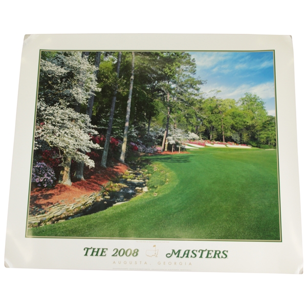2008 The Masters Tournament Commemorative Poster - Hole 13th
