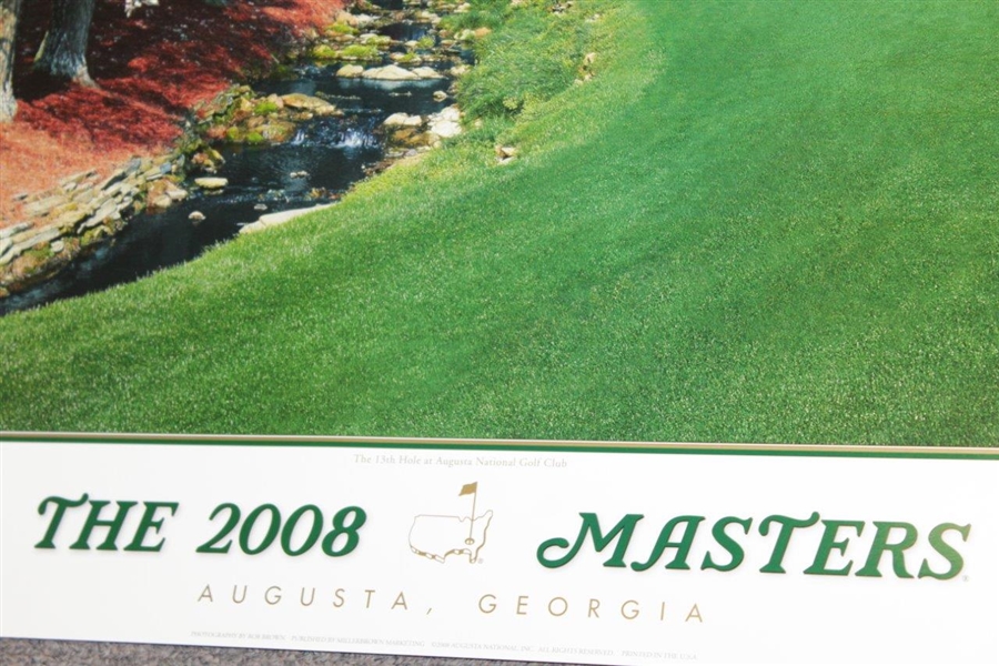 2008 The Masters Tournament Commemorative Poster - Hole 13th