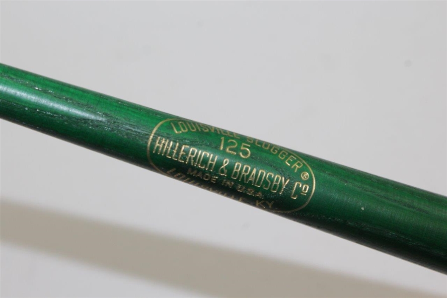 Charles Coody's Personal 1971 Masters Hillerich & Bradsby Louisville Commemorative Mini Green Bat