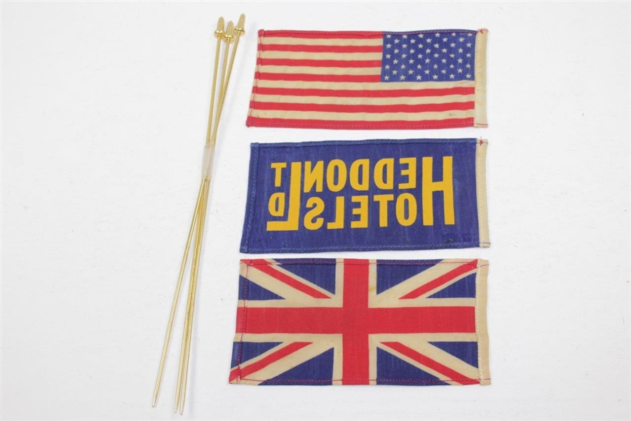 Three Flags Used as Display at 1965 Ryder Cup Player's Dinner - Originated from Jimmy Hitchcock