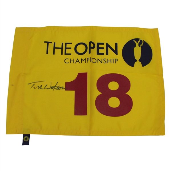 Tom Watson Signed Open Championship Flag JSA ALOA