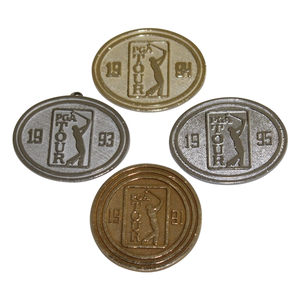 1991, 1993, 1994, & 1995 PGA Tour Pins