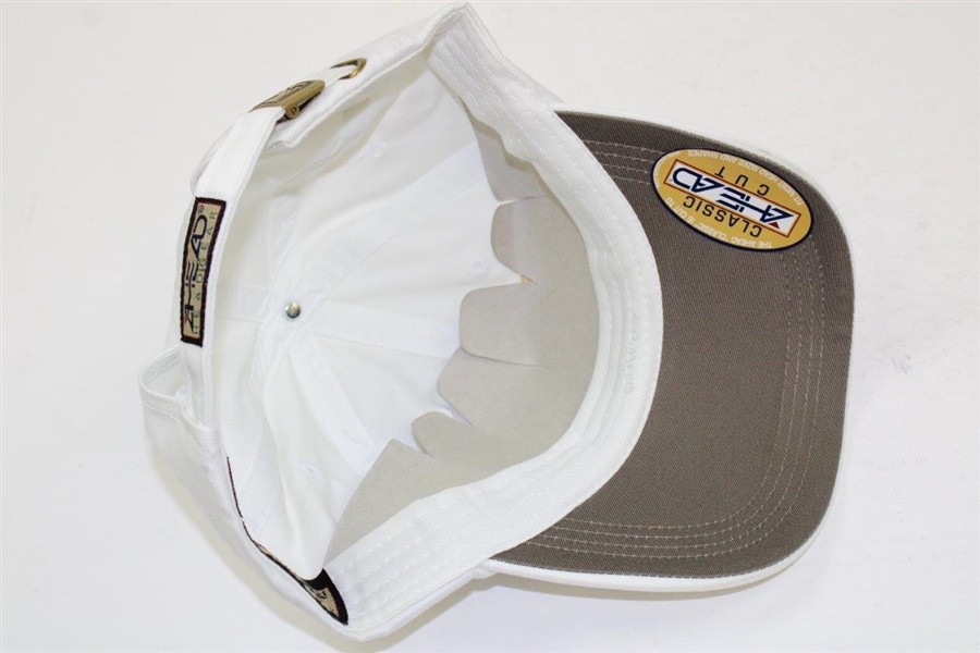 Woods, Nicklaus & US President's Cup Team Signed White Logo Hat - World Golf Hall of Fame Collection JSA ALOA