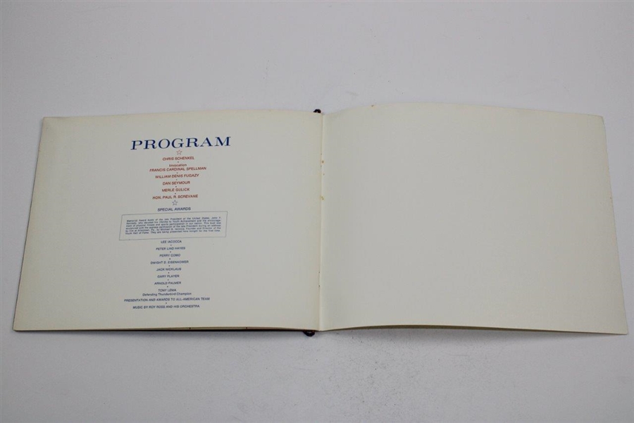 1965 All-American Collegiate Golf Dinner Official Program - July 27 - First One