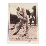 Ben Hogan Signed Ben Hogan Career Highlights Golf Card JSA ALOA