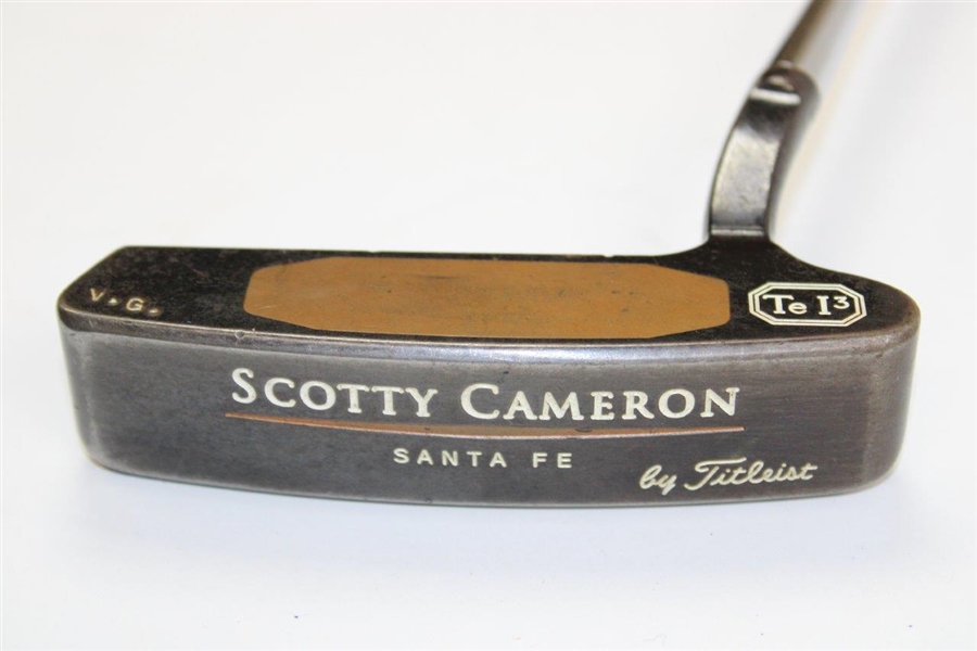 Vinny Giles' Personal Used Scotty Cameron TeI3 Santa Fe Putter with 'V.G.' on Face