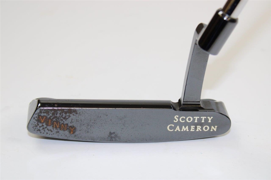 Vinny Giles' Personal Used Scotty Cameron Newport Putter with 'Vinny' on Face