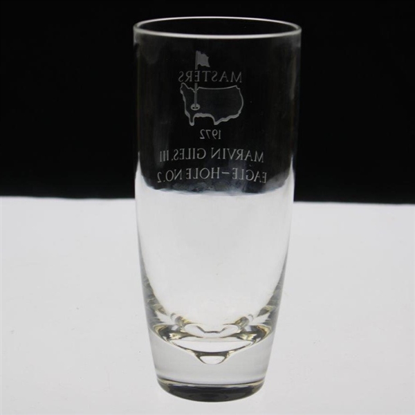 Vinny Giles' 1972 Masters Tournament Hole No. 2 Crystal Eagle Steuben Glass with Original Sleeve