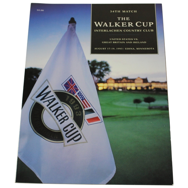 1993 The Walker Cup at Interlachen Country Club Official Program