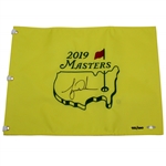 Tiger Woods Signed 2019 Masters Embroidered Flag UDA #933/1000 #BAM156397