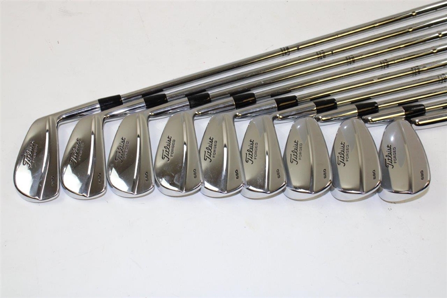 Greg Norman's Personal Used Set of Titleist Forged 680 Irons 2-PW
